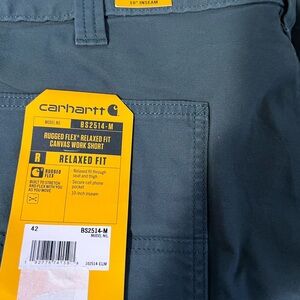 Carhartt Blue Canvas Work Shorts